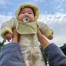 G1090 | 신생아부터 입는 블루독 패딩 우주복 5개월 아기 내돈내산 후기