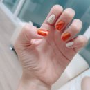부천 신중동 네일샵 꼬알네일: 가을맞이 호박네일 마블네일 가을네일로 분위기 뿜뿜 후기