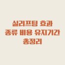 실리프팅 효과 | 종류 | 비용 | 유지기간 (ft. 팔자주름) 이미지