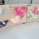 스트링 조명아트 공예 이미지