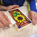 펄프아트 해바라기 키친타올걸이 이미지