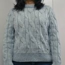 동화세탁 | [대바늘] 타래 스웨터 | 코실니트 | 대체실 열매달이틀 동화 콘사 + 800m 레이스얀 | 뜨개 FO