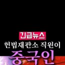 (속보) 헌법재판소 직원,중국인 의혹... 이미지