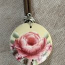 송이패션 | 포크아트 장미 팔찌 실제 착용 후기💐 고급스러운 수공예 감성 패션팔찌로 굿👍