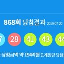 CU김해구산캐스빌점 | 로또 868회 당첨번호 1등 2등 금액 당첨 지역 판매점