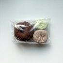 바늘과실뭉치 | 뜨개 도안 추천 | 실뭉치 작업실 베리 도트 파우치 키트 리뷰, 다른 실로도 떠보다