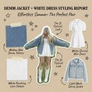 웨스턴라이트(Western Light) | Day 68. 핀터레스트 단골 봄 코디: 실패 없는 '데님 자켓 + 화이트 원피스'