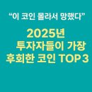 2025년 투자자들이 가장 후회한 코인 TOP3