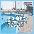 에코피아 거리 분수 | 시흥 월곶 에코피아 워터파크 예약하기 쉬운 서울 인천 근교 물놀이장 솔직후기 아쉬운점