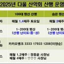 다울산악회 정기 산행 운영 변경 공지(2025년 1월부터) 이미지