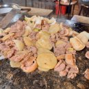 장수돌판김치 | 용인 맛집 한터장수오리골, 오리로스 주말 웨이팅 애견동반 주차 후기