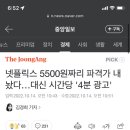 넷플릭스 5500원짜리 파격가 내놨다…대신 시간당 '4분 광고' 이미지