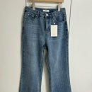 J1806 | 네추럴 세미 부츠컷 데님 팬츠 미디움 블루 J1806 | 키큰여자 기장 긴 데님 청바지 추천 | 착샷 후기 리뷰