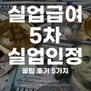 실업급여 5차 실업인정 꿀팁 후기 5가지
