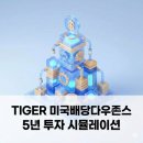 다우상회 | TIGER 미국배당다우존스 5년 보유 시뮬레이션: 예상 수익률과 월배당금 솔직 후기