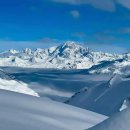 La vue du Mont-Blanc ce matin neuf heures 이미지