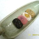 인절미 모양의 일본 모찌떡 이미지