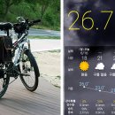 남북 한강변 자전거로 한바퀴 돌기 / 여름 휴일 한강변 풍경 이미지