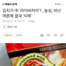 김치가 中 '라이바차이'?…농심, 비난 여론에 결국 '삭제' 이미지