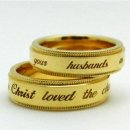 밀그레인반지에 성경문구를 새겨서 제작한 특별한 의미를 지닌 결혼반지!!! 이미지