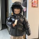 몬트광택 | 아동복 몬트 MONT 후드 세미 글로시패딩 블랙 L, 실버 XXL 후기 4살 6살착샷 형제룩추천