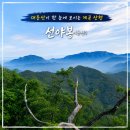 [100플러스] #30 선야봉 (휴양림 원형코스)