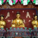 진주 청곡사 목조석가여래삼존좌상 이미지