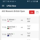 AIG Women's British Open 2라운드 출발&마감 이미지