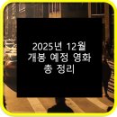 (유)개봉산업 | 2025년 12월 개봉 예정 영화 총 정리
