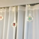 크리스마스장식 크리스마스 LED 줄조명으로 거실인테리어 후기