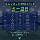 SFA-u12 4.5.6학년 선수모집 이미지