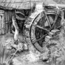 물레방아 이미지