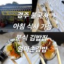 엄마손김밥 | 경주 불국사 아침 식사 가능 분식 김밥집 엄마손김밥 내돈내산 솔직후기