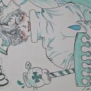 한참 그림 그리는 거 좋아하던 시절에 열심히 그렸던 거 발견했음 이미지