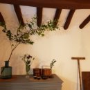 빨간 시골집 이미지