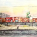 펜화 스케치 이미지