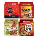 지마켓) 신라면 5봉 + 너구리 5봉 + 짜파게티 5봉 + 오짬 5봉 (14,430원/무배) 이미지