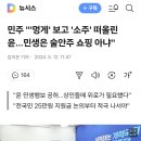 민주 "'멍게' 보고 '소주' 떠올린 윤... 민생은 술안주 쇼핑 아냐" 이미지