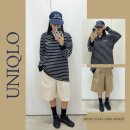 (주)월드와이드어뮤즈먼트 | 유니클로 신상 저지턱롱쇼트팬츠 베이지 화이트 비교후기 사이즈팁