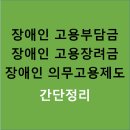 장애인 고용부담금,고용장려금,의무고용제도 안내 이미지