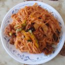 비빔국수면 이미지