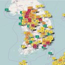 4월 16일자 전국 미세먼지농도 이미지