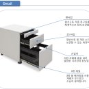 3단이동서랍 알펜 사무용 업무용 보조 3단 이동 서랍장 이미지