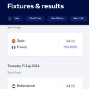 24-7-10 UEFA 2024 EURO SEMI FINAL FIXTURES 이미지