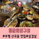 부평 산곡동 맛집 청춘화로구이 고기가 맛있는 곳!