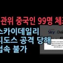 &#34;선거연수원서 중국인 99명 체포, 주일미군기지 압송&#34; 보도 스카이데일리 디도스 공격 당해 8시부터 접속 불가...中해커 추정 이미지