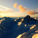스위스의 알프스 산맥 이미지