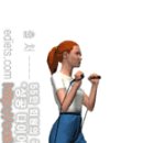 피트니스 밴드 투 암 숄더 프레스 (Fitness Band Two Arm Shoulder Press) 이미지
