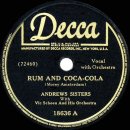 Rum and Coca-Cola _ The Andrews Sisters 이미지