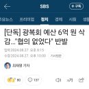 광복회 예산삭감.. 이미지